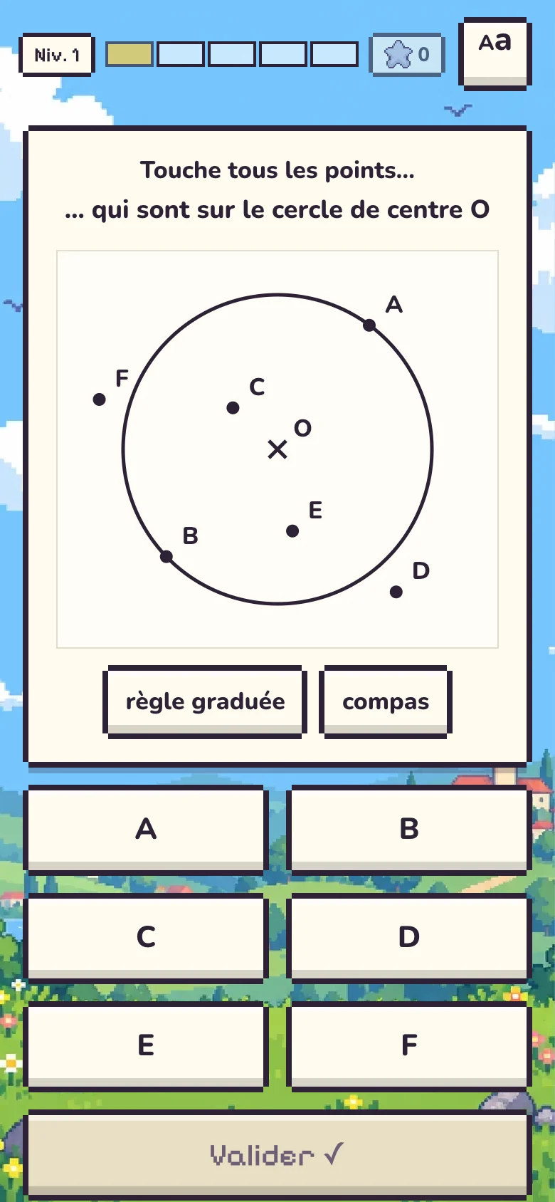 La géométrie, avec règle et compas